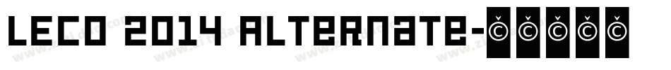 LECO 2014 Alternate字体转换